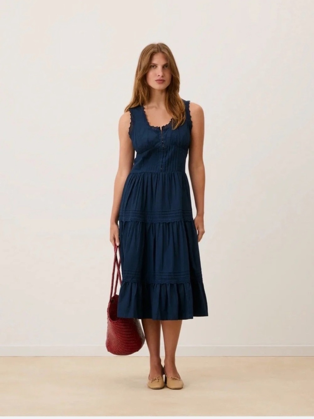 NWT Rouje Roselene Navy Dress